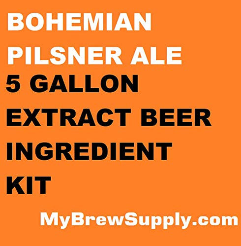 Bohemian Pilsner Ale Homebrew 5 Gallon Beer Extract Ingredient Kit By My