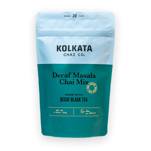 Kolkata Chai Decaf Masala Chai mix, Makes 20 cups, Premium loose leaf