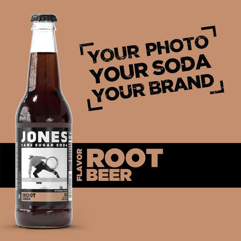12-Pack 100% 12 Oz Jones Soda Co. Root Beer Flavor | | The Original Craft Soda | Made with Pure, Cane Sugar | Pop
