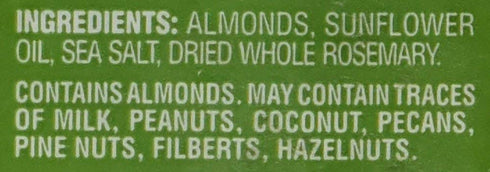 Trader Joe's 6oz. (170g) Trader Joe`s Roasted and Salted Marcona Almonds with Rosemary Net Wt.