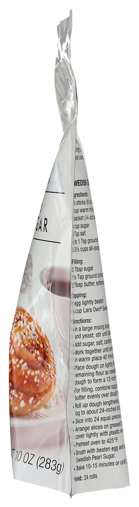 10-Ounce Packages (Pack 6) Lars' Own Swedish Pearl Sugar