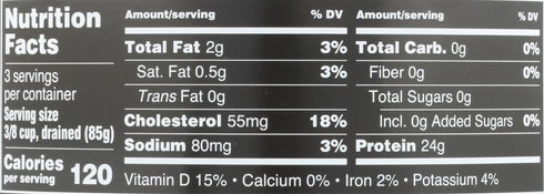 Albacore 12.0 OZ Crown Prince Tuna, Spring Water, No Salt