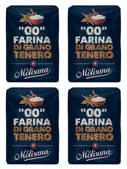 Laura's GOURMET SELECTION La Molisana Extra-Fine 00 Wheat Flour for Pastries and Baking, 100% Italian,