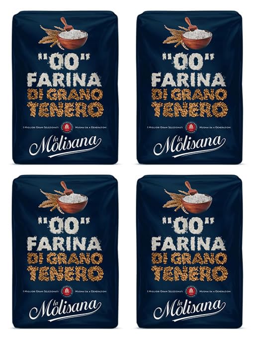Laura's GOURMET SELECTION La Molisana Extra-Fine 00 Wheat Flour for Pastries and Baking, 100% Italian,
