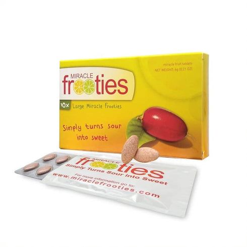 Miracle Frooties - Large Miracle Berry Tablet, 100% Natural Grown Miracle Fruit, Flavor Tripping, Sugar Free, 10 Count