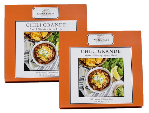 Raven's Original Chili Grande: Award-Winning Chili Spice Mix (Pack of 2)