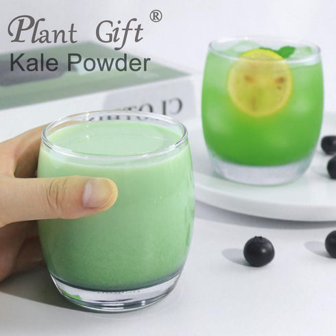 Plant Gift 100g/3.52oz 100% Kale Powder Natural Pure Natural Food Coloring, Great for Baking, Juices, Smoothies, Shakes
