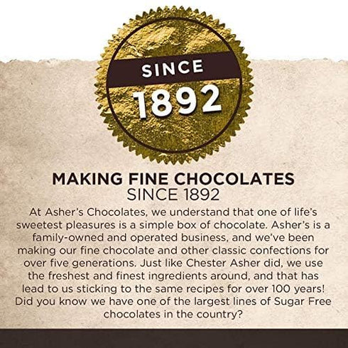 1892 (5 Asher's Chocolates, Sugar Free Dark Chocolate Raspberry Jellies, Diabetic Friendly Chocolate, Small Batches