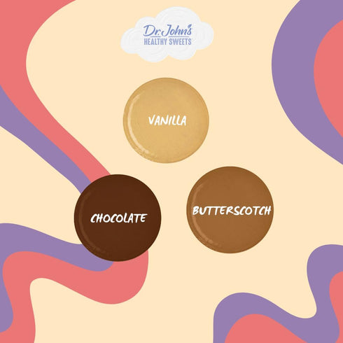 Dr. John's Candies DREAM by Dr. John's Healthy Sweets Assorted Hard Candies (Vanilla, Chocolate, Butterscotch)