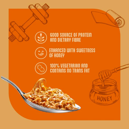 Generic 900g- Butter with Honey spread- Crunchy- Delicious Spread- No Preservatives- Protein Rich- Nutritious Spread