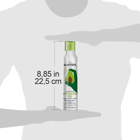 100% 5 oz Mantova Avocado Oil, Pure Cooking Oil Spray, perfect for healthy Keto snacks, baking, grilling, seasoning