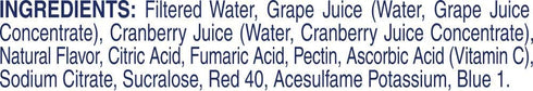64 Oz (Pack 8) Ocean Spray Diet Cran-Grape Cranberry Grape Juice Drink, Fl Bottle