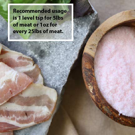 1 6.25% (1 lb) The Spice Lab Curing Salt No. Pink Prague Powder with Sodium Nitrite Meat Curing Salt for Bacon, Jerky