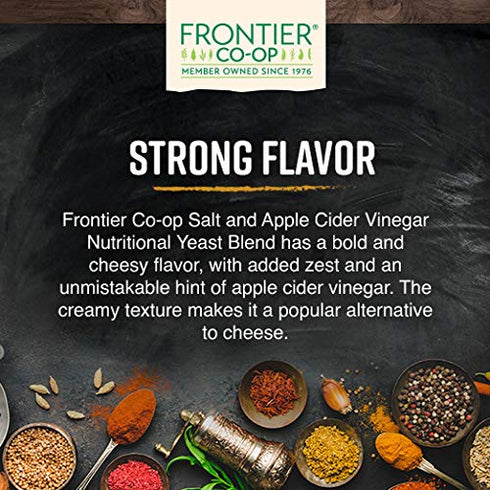 1lb Frontier Co-op Salt and Vinegar Nutritional Yeast Blend