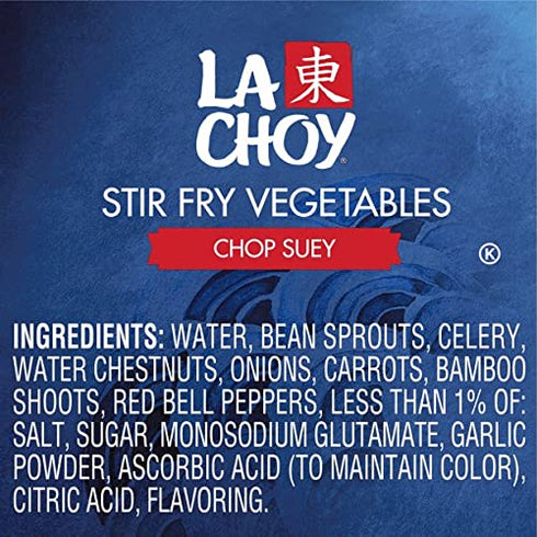 La Choy 28oz (Pack 3) , Chop Suey Vegetables, Can
