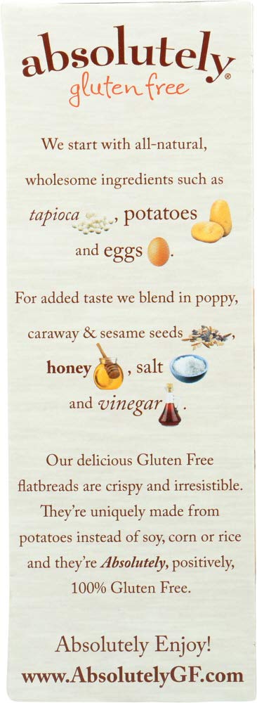 Absolutely Gluten Free 5.29 oz Everything Flatbreads
