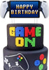 Video Game Cake Toppers - PS Portal Game Controller Theme Cake Decorations for Boys Birthday Party