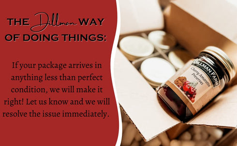 16oz (Pack 6) Dillman Farm All Natural Cherry Preserves - Gluten-Free, Non-GMO, Vegan, Kosher, Preservative Free, Corn