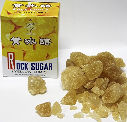 Lung Po Rock crystals Candy Sugar (Yellow Lump Raw Cane Sugar) 16oz x3pk