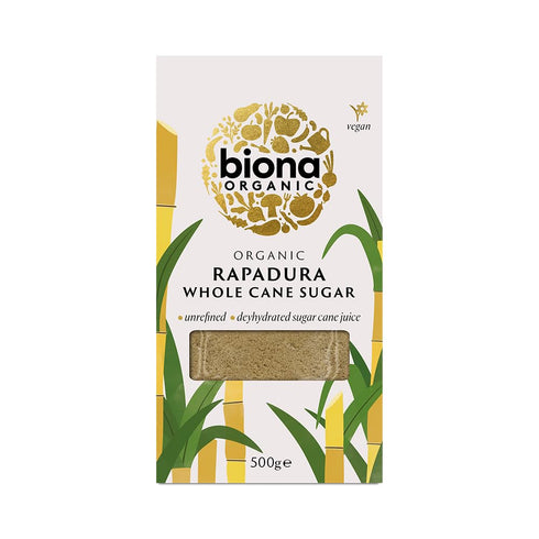 Biona Organic Rapadura Cane Sugar, 500 GR