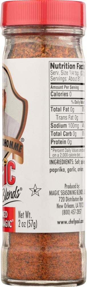 Prudhommes 2 oz. 6 Chef Paul Blackened Redfish Magic - jar, jars per case