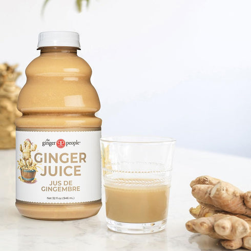 99% 32 Oz (Pack 1) Pure Ginger Juice by The Ginger People Digestive Health, Premium Quality, Fl Bottle