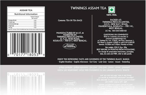 Twinings Assam Strong and Mighty Tea Bags, 80 Count