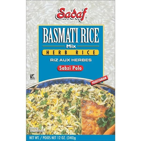 Sadaf Sabzi Polo - Herb Basmati Rice Mix - Traditional Middle Eastern