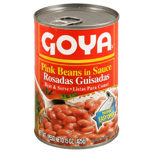 Goya Pink Beans in Sauce (Guisadas), 15-Ounce Units (Pack of 6)