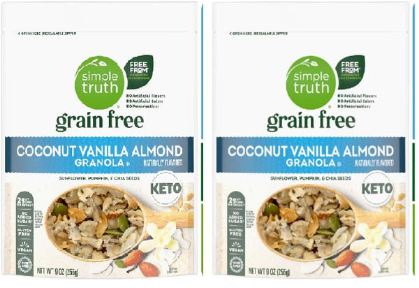 Generic Grain Free Coconut Vanilla Almond Sunflower, Pumpkin and Chia Seeds Granola Cereal
