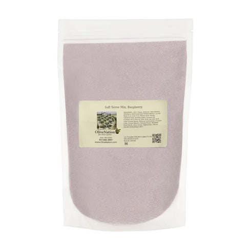 OliveNation Vegan Soft Serve Mix, Raspberry - Non-Dairy Soft Serve Powder for