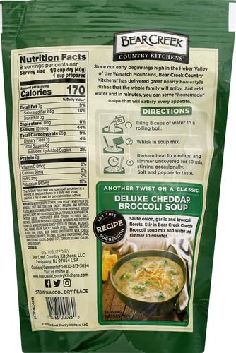 11.2 Bear Creek Soup Mix, Cheddar Broccoli, Ounce