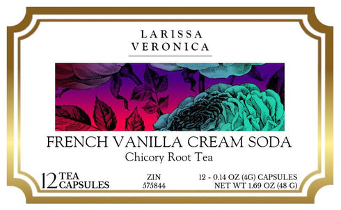Larissa Veronica (12 575844) 3 Pack French Vanilla Cream Soda Chicory Root Tea (Single Serve K-Cup Pods) pods, ZIN: