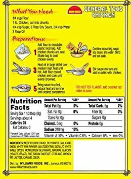 by Sun Bird 1.14 Packet (Pack 4) Sunbird General Tso's Chicken Seasoning Mix, Ounce
