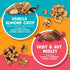 Generic Pack, 12 1.6 oz Packs (2 Pack) Granola Variety Vanilla Almond Crisp and Fruit & Nut Medley, Pouches, To Go