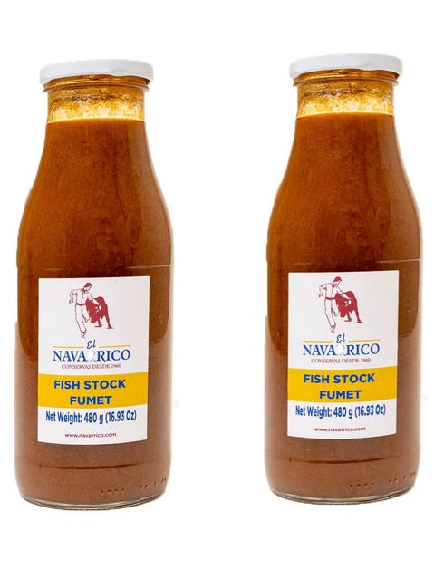 Generic El Navarrico Seafood Broth for Paella Authentic Spanish Fish Stock Fumet Premium