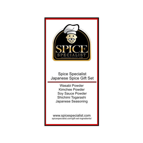 Chef Cherie Set 5 (1 Japanese Spice Gift - Contains: different spice jars each of Soy Sauce, Japanese Seasoning Powder