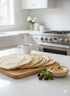 Generic 9 24 oz ((Pack 1) 681g Phoenicia White Arabic Pita Bread, Fresh Large Size, Halal Pieces