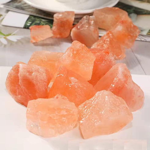RCSTONE 1.18 1.97 Inches, 0.22 M33, Himalayan Pink Crystal Salt Stones, to Pounds for Salt Lamp, Bowl, and Decorations