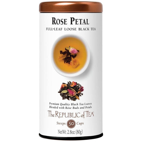 The Republic of Tea - Rose Petal Full-Leaf Loose Black Tea, 2.8