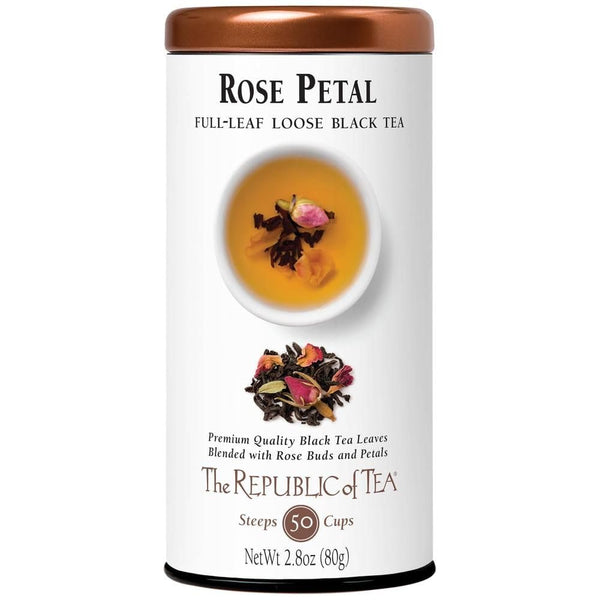 The Republic of Tea - Rose Petal Full-Leaf Loose Black Tea, 2.8