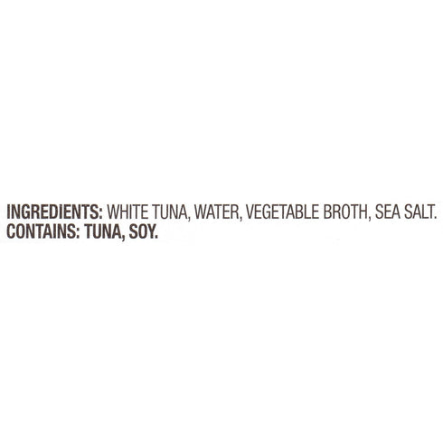 Albacore 12 oz (Pack 12) 18g Omega-3s Bumble Bee Chunk White Tuna in Water, Can of - Wild Caught Tuna - Protein per