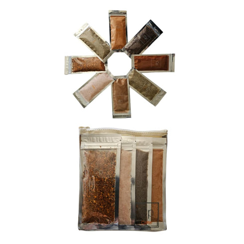 Set 8 Cpise ORGANIC Camping Spice with Essential Spices for Camping & Travel