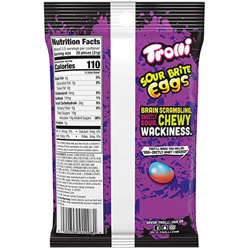4.0 Trolli Sour Brite Eggs, Assorted Ounce