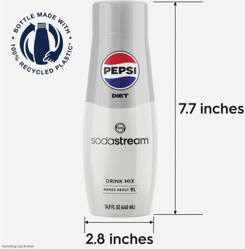 Diet Pepsi SODA Mix by SodaStream - Calorie-Free Beverage
