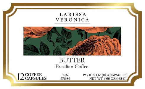 Larissa Veronica (12 571586) 3 Pack Butter Brazilian Coffee (Single Serve K-Cup Pods) (Gourmet, Naturally Flavored