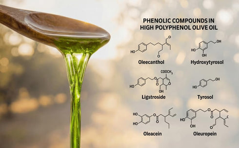 100% 500 mL (16.9 Masmana High-Polyphenol Extra Virgin Olive Oil Early Harvest & Cold Pressed, Polyphenol-Rich EVOO