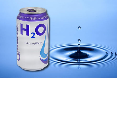 12 Oz (6 Pack), Caldera Carbon Filtered Mountain Water, Cans Non-carbonated, Purified Water, No Additives, Shun the