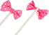 Bow Cupcake Toppers - Children's Birthday Baby Shower Party Decoration Supplies, Pack of 18