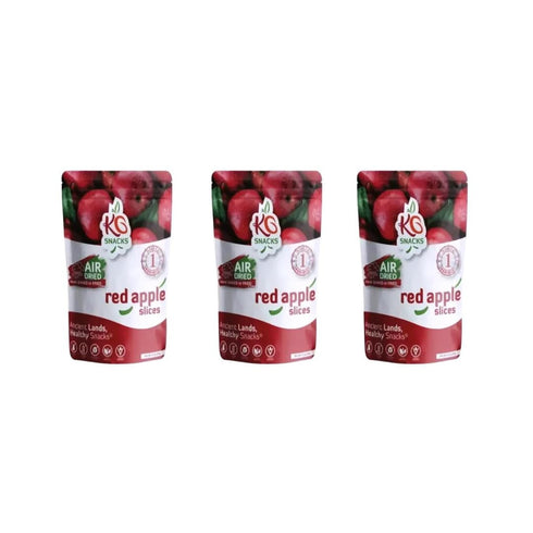 KuruGuru Dry Fruits - ONE Ingredient Air Dried Apple Slices, No Sugar Added,